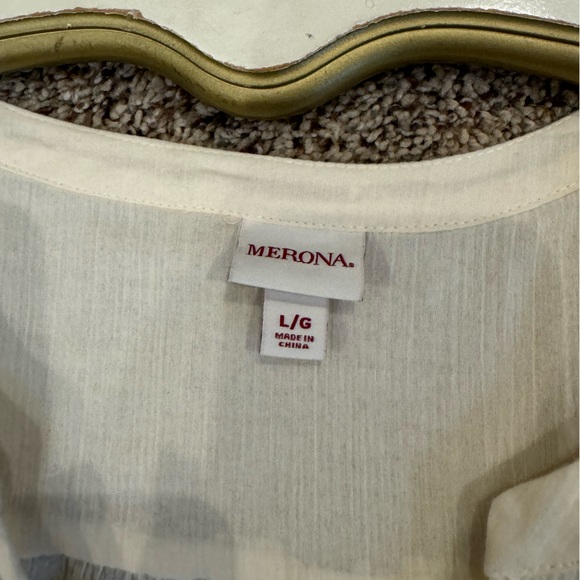 Merona Ecru top size large. - Picture 4 of 6